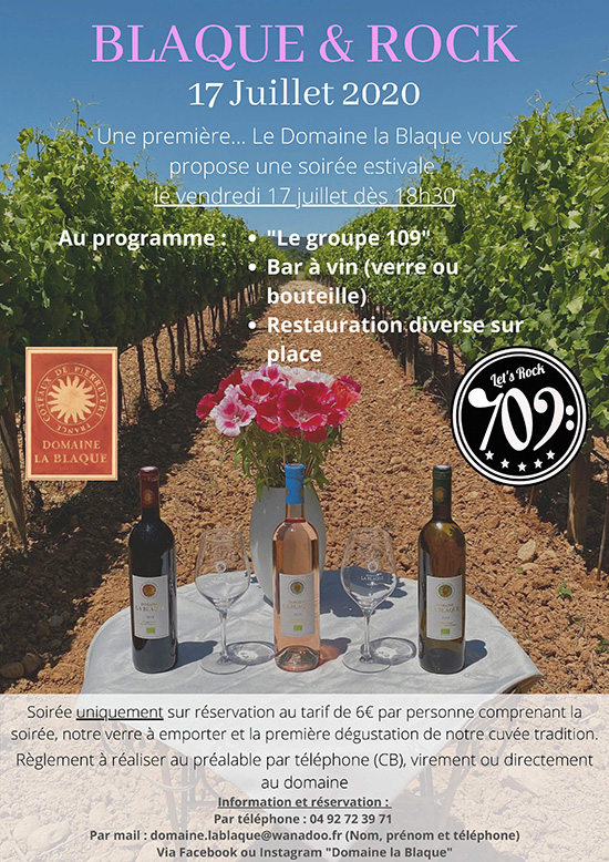 Réservez votre soirée du 17 juillet 2020 